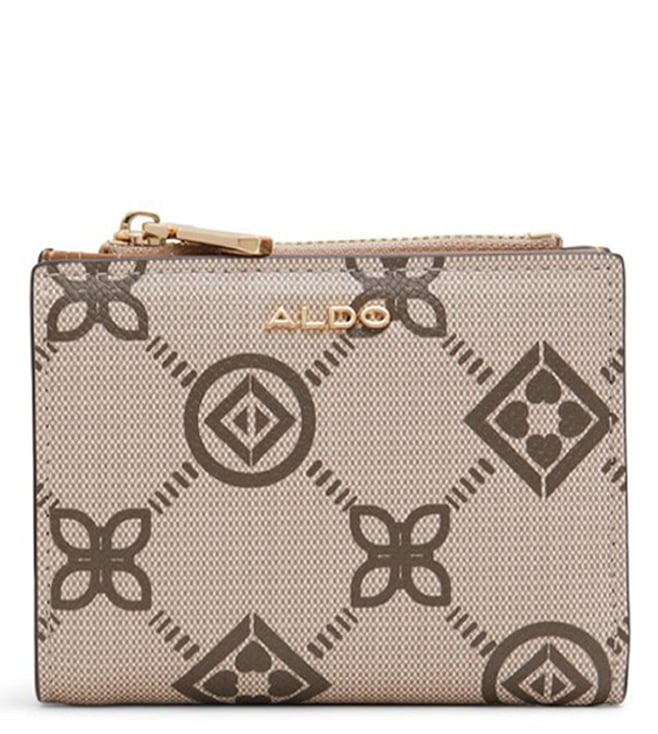 ALDO Beige Vervene Printed One Size Wallet