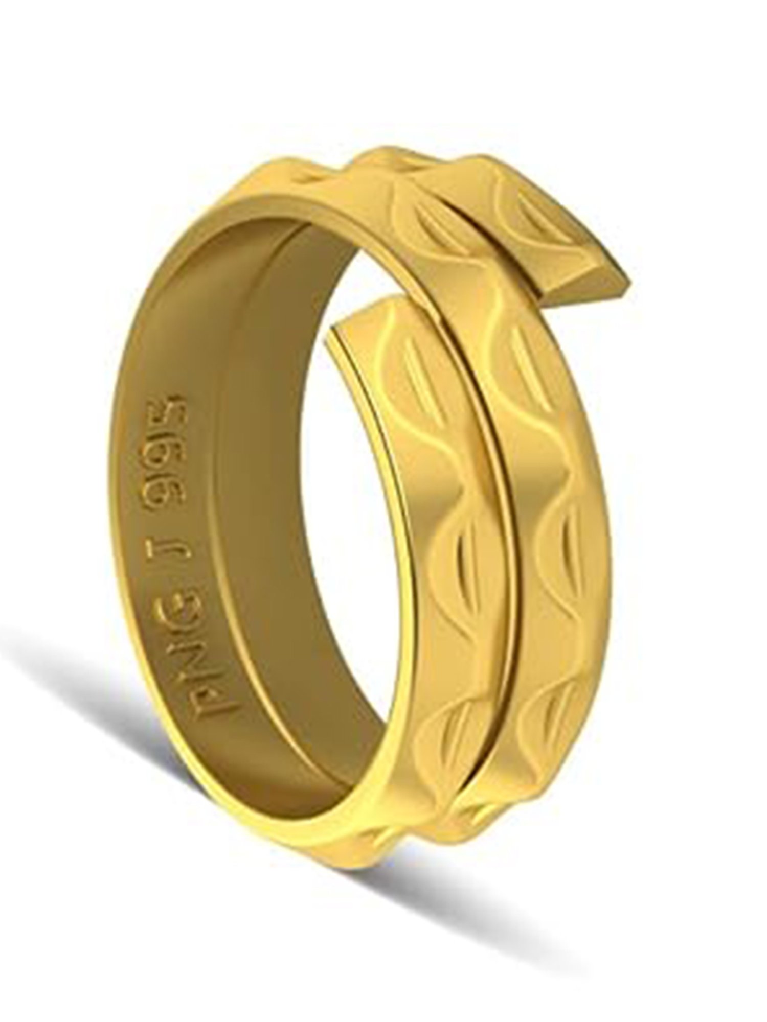 Buy P.N.Gadgil Jewellers 24K 995 Yellow Gold 10 gms Vedhani Ring Online At Best Price Tata CLiQ