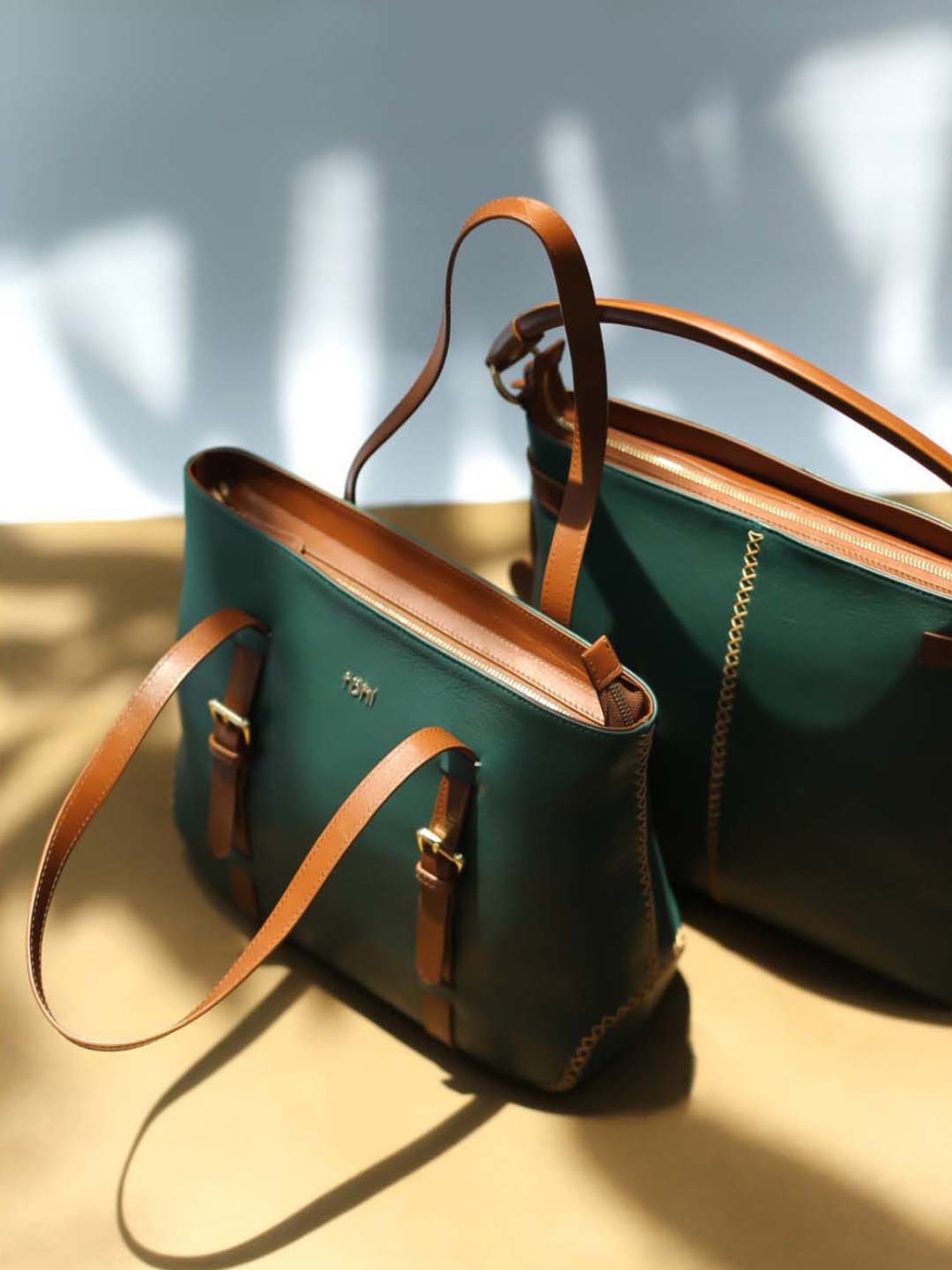 Buy Tohl Teal Green Embroidered Medium Shoulder Handbag For Women