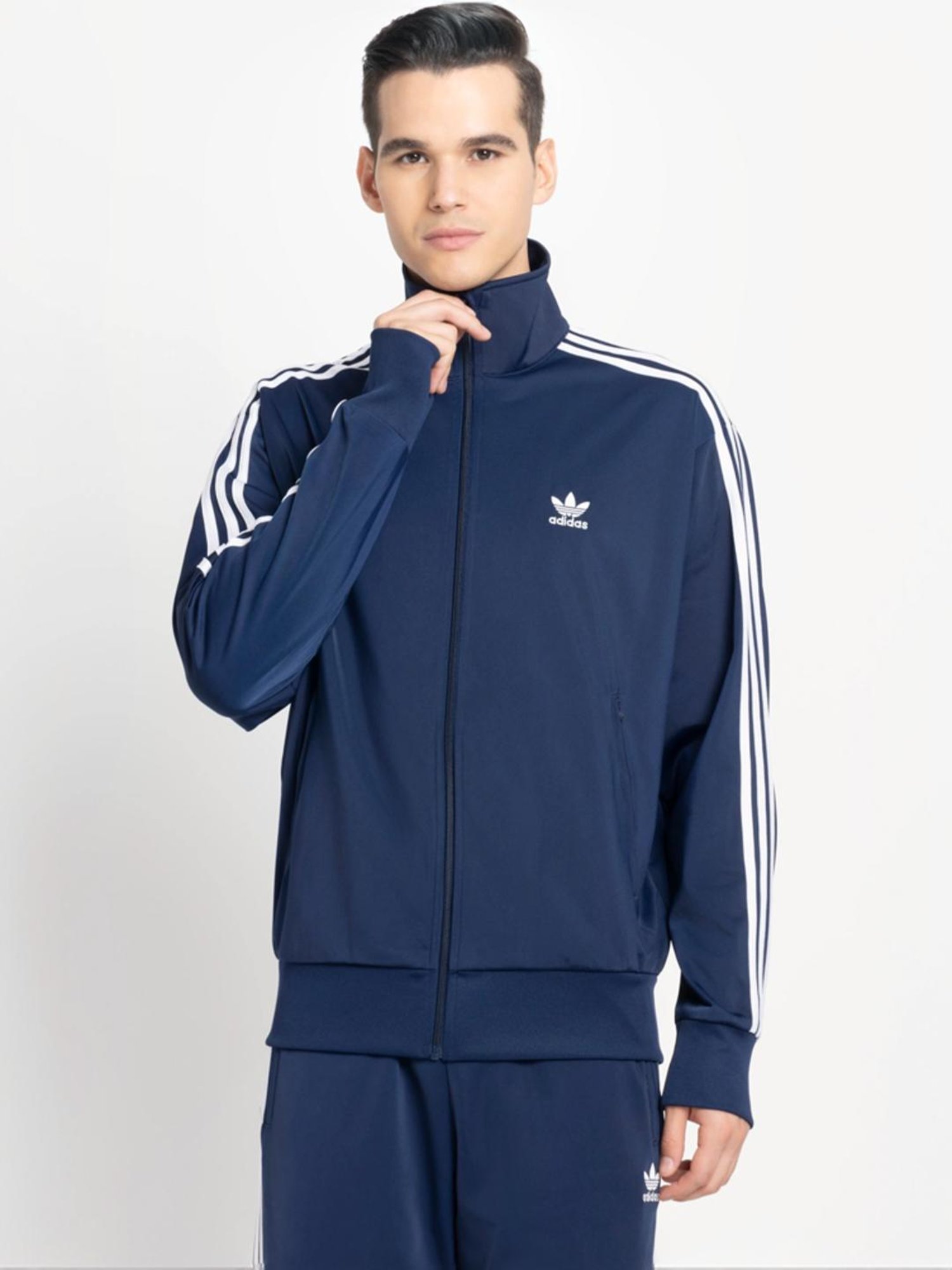 Ted Company スタジャン 42 Buy Adidas Originals Blue Regular Fit Striped Jacket for Mens