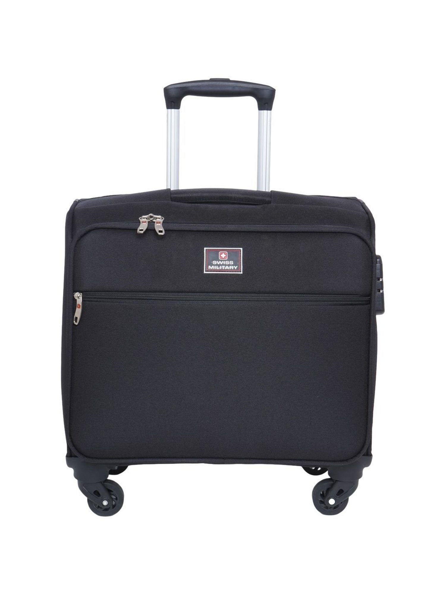 Swiss black suitcase online