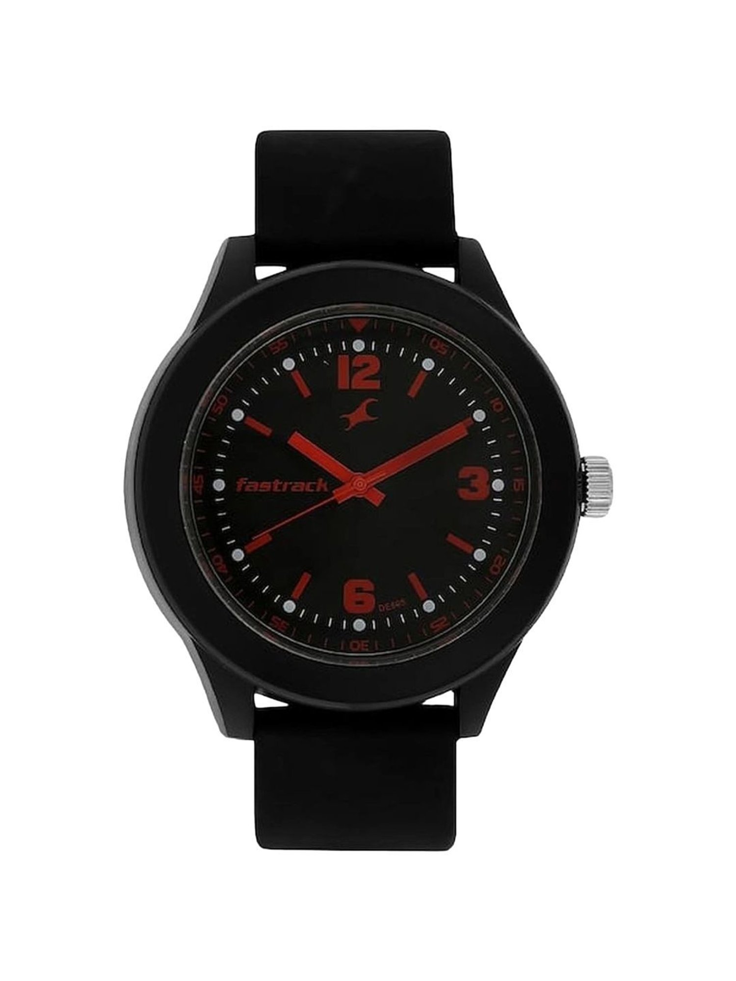 Fastrack red and black watch hotsell