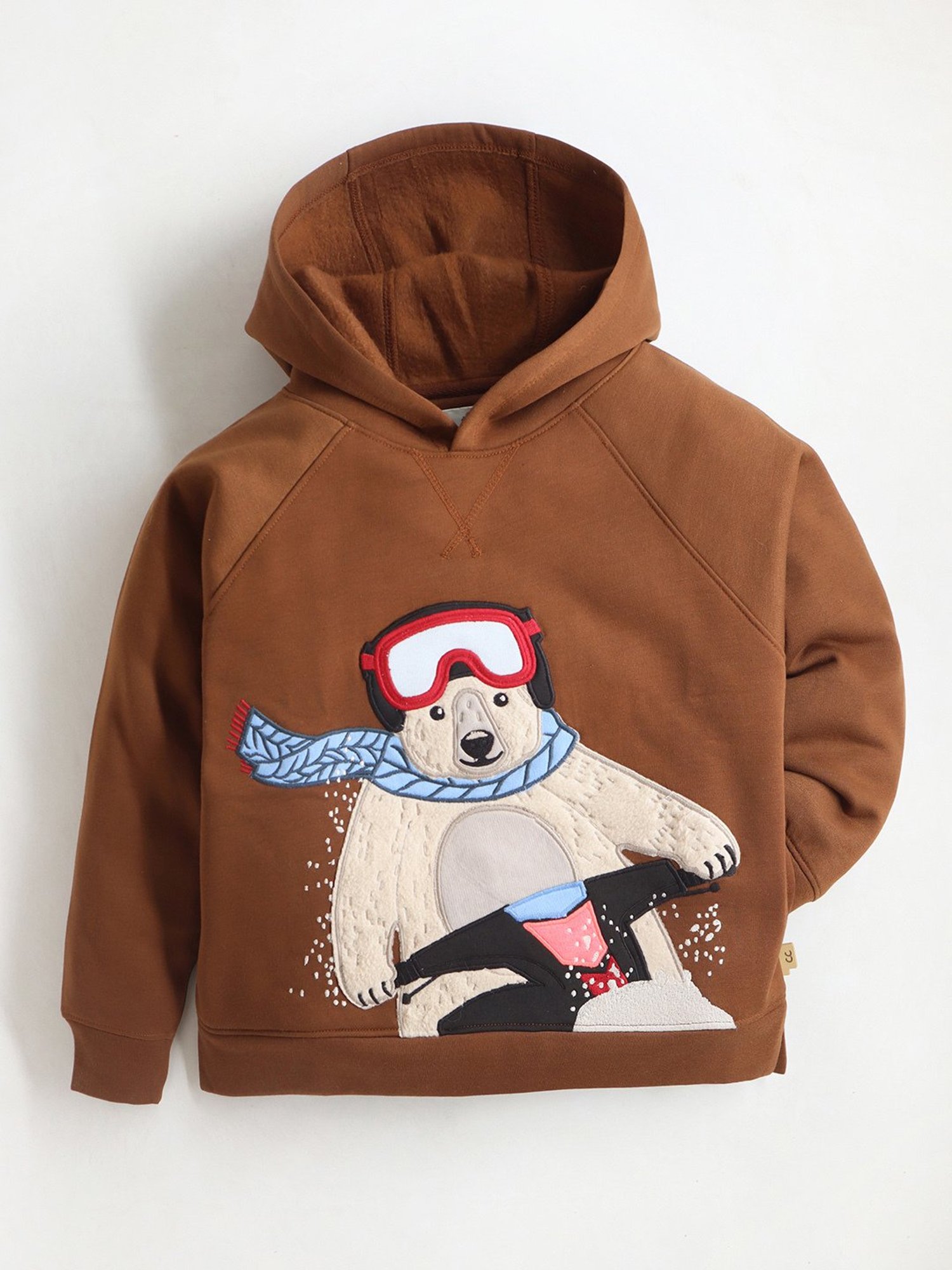 Santa Bear Tan Hoodie Santa Bear Tan Hoodie
