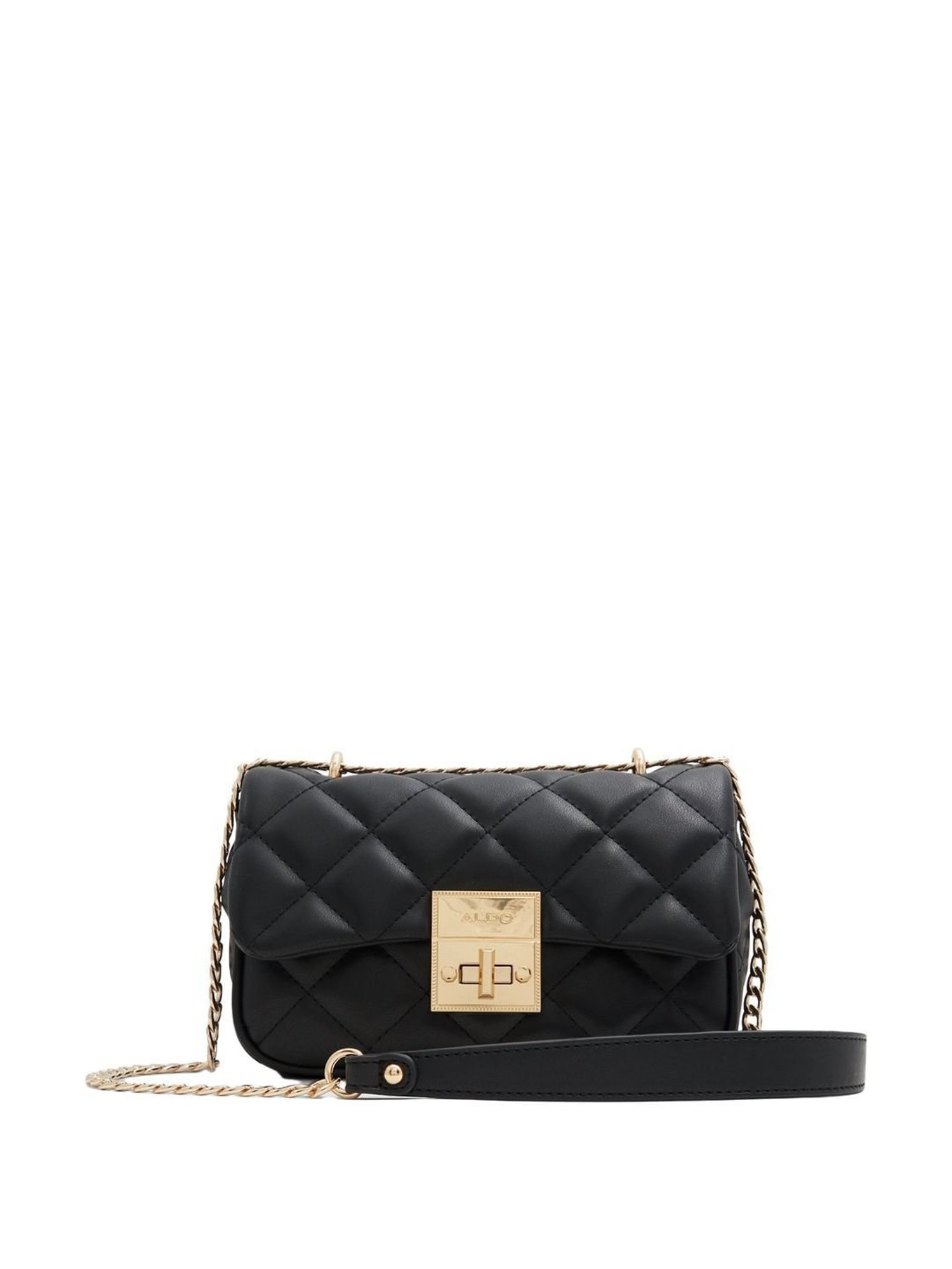 Aldo Black Synthetic Small Sling Handbag