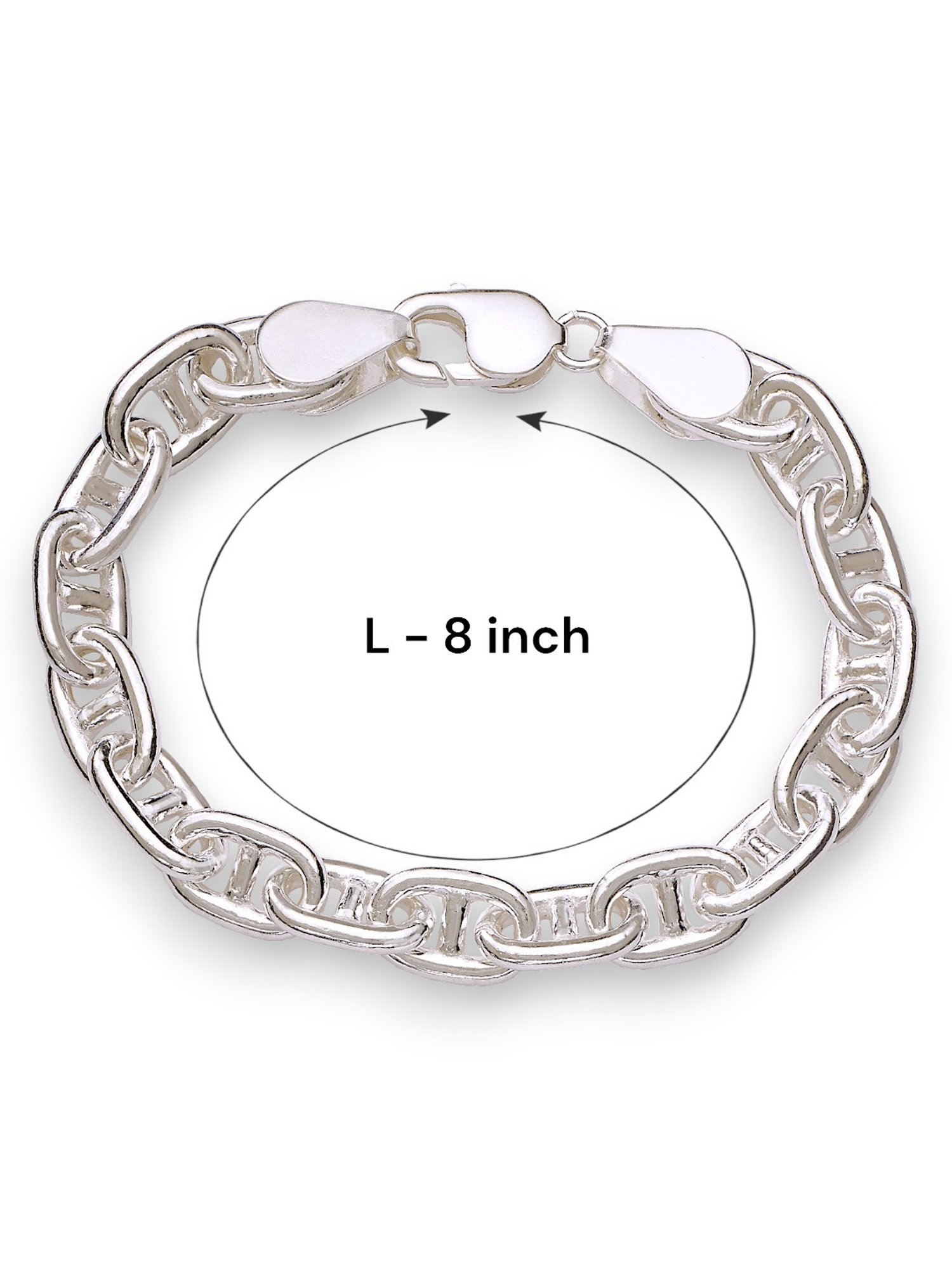 Buy Taraash 925 Silver Anchor Chain Bracelet Online At Best Price