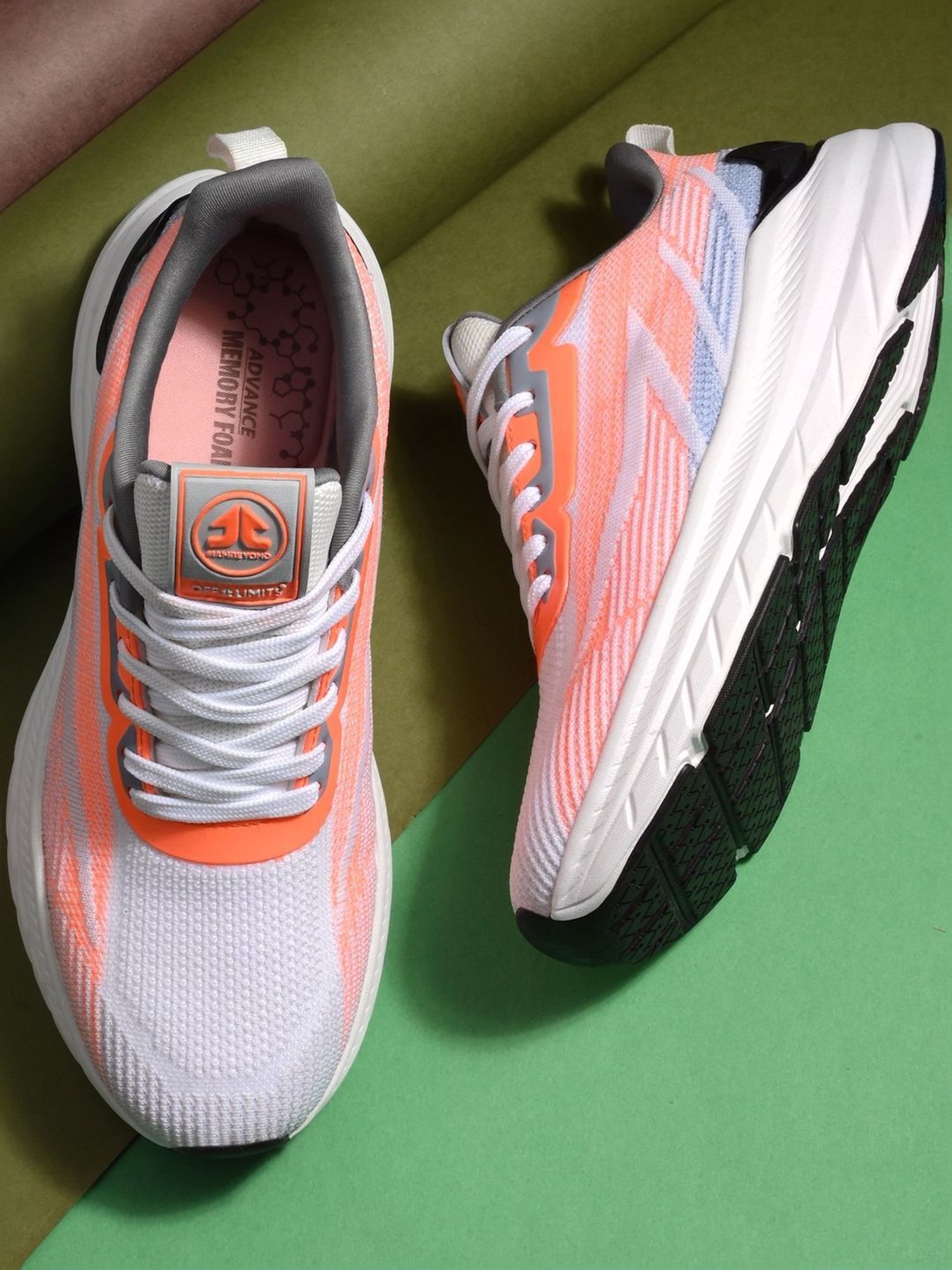 Buy Off Limits Women's FLO-JO Orange & Grey Running Shoes for