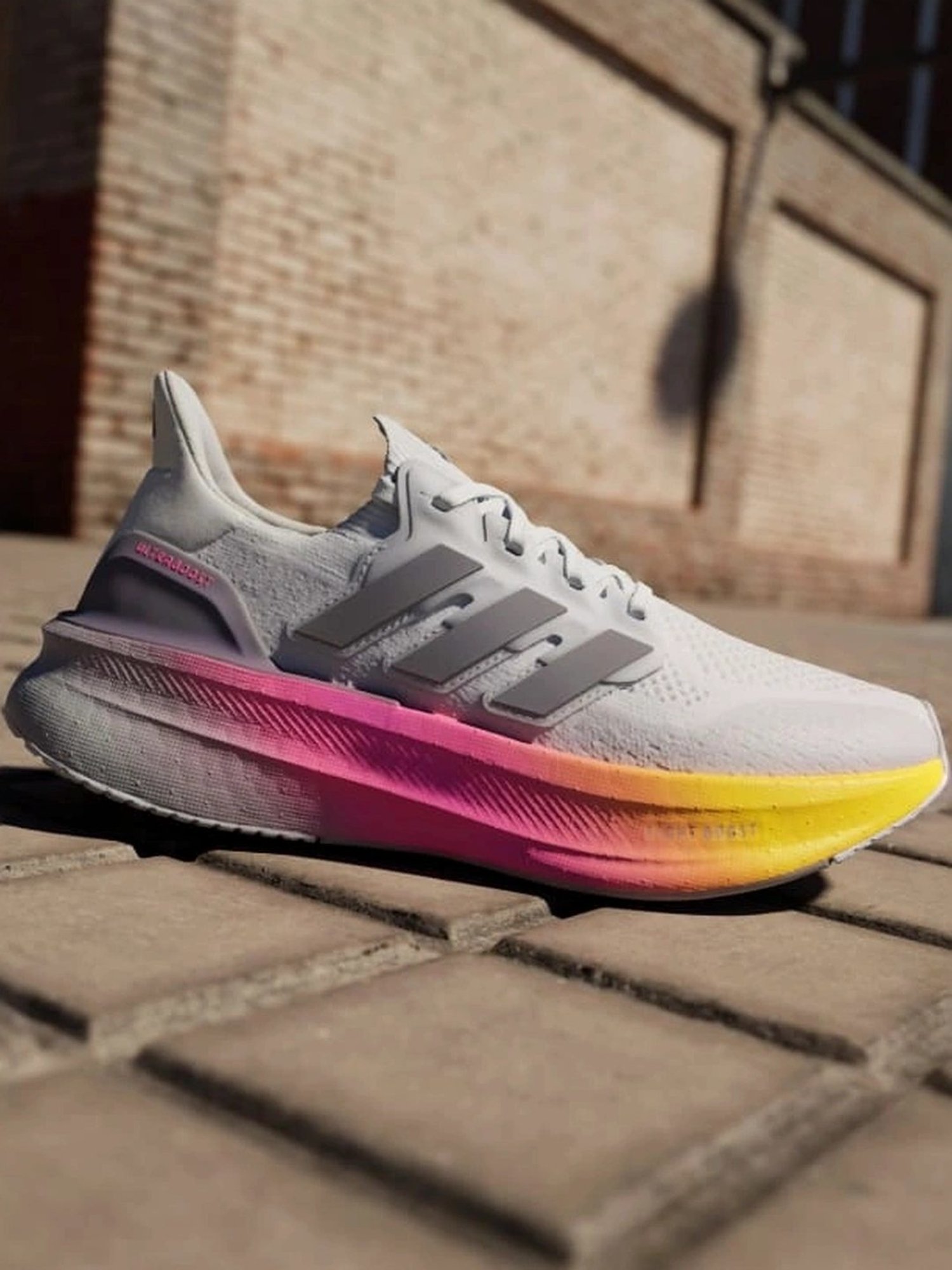 white and pink ultra boost