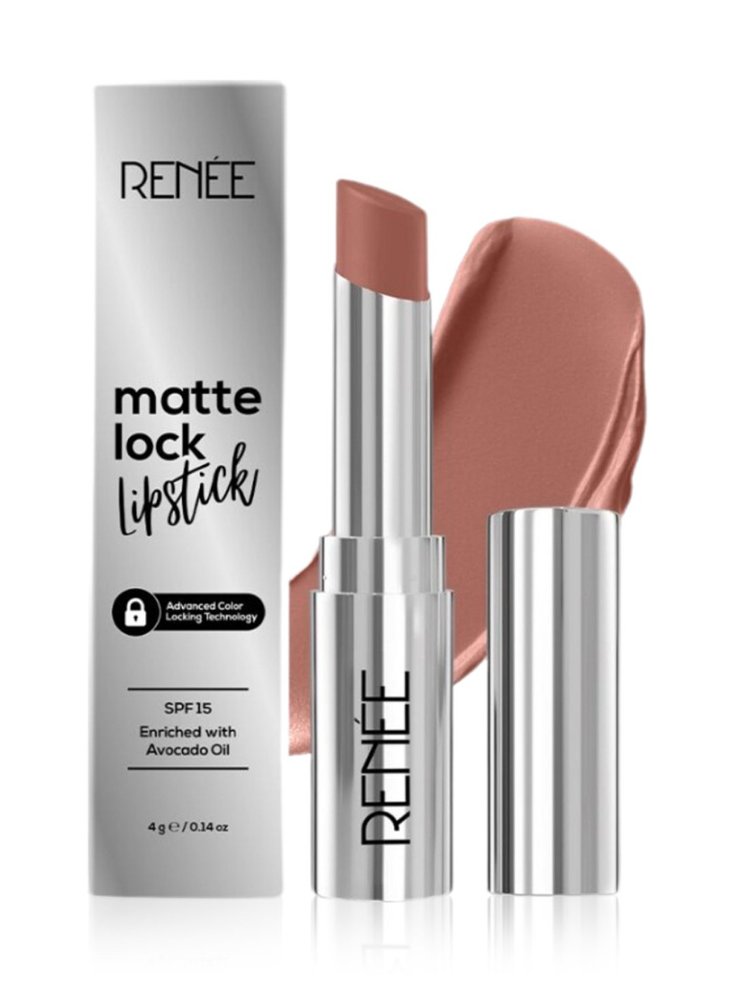 Buy RENEE Matte Lock Lipstick Jazz - 4 gm for Online @ Tata CLiQ