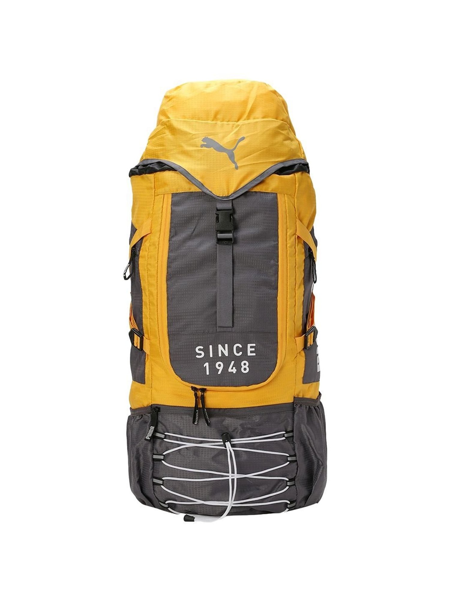 Buy Puma Sport Yellow Cool Dark Gray Solid Backpack Online At Best Price Tata CLiQ