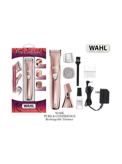 Wahl Pure Confidence 09865-2924 Rechargeable Grooming kit for Women (Pink)
