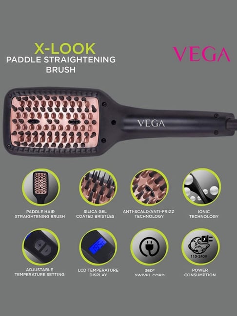 Silica Gel Glam Brush Hair Straightener Buy Vega X-Look