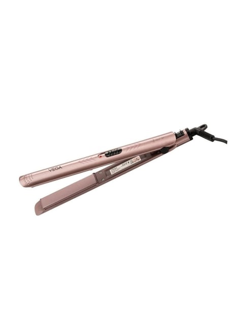 Vega K Shine Hair Straightener for Women with Keratin Infused Plates, Rose Gold, (VHSH-28)