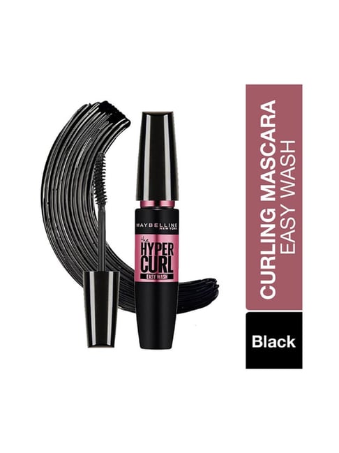 Maybelline New York Volum Express Hyper Curl Mascara - Washable Very Black,9.2ml