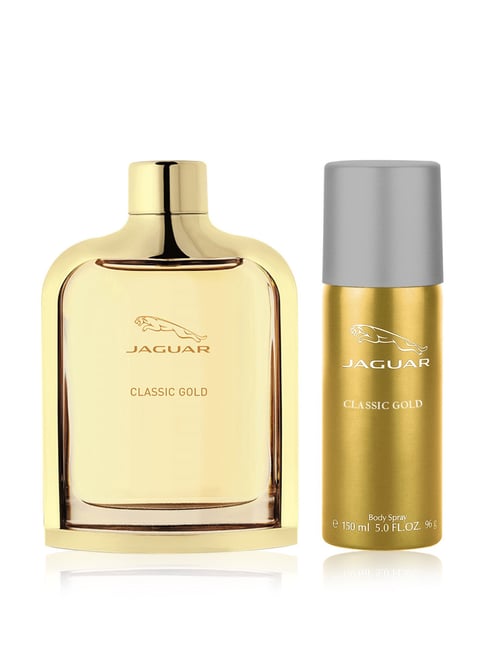 Jaguar Classic Gold Eau de Toilette with Deodorant Spray