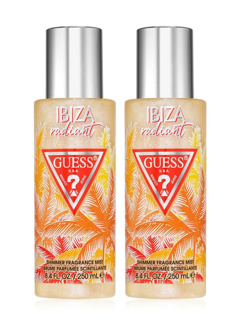 Guess Destination Ibiza Radiant Shimmer Fragrance Body Mist 250 ml (Pack of 2)