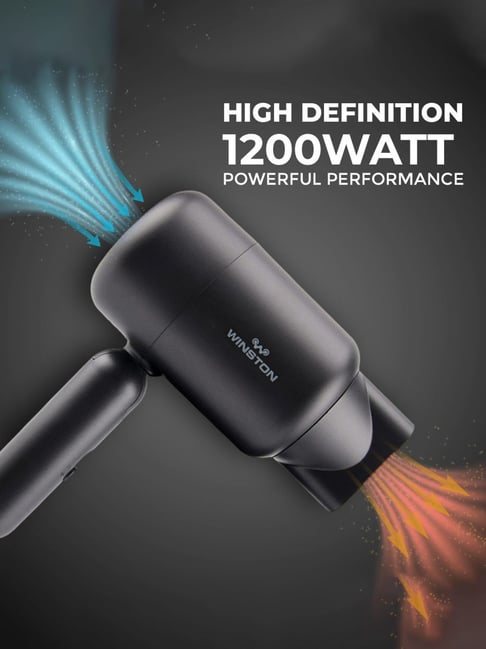 WINSTON Hair Dryer with Foldable Compact Design (1200 Watt)