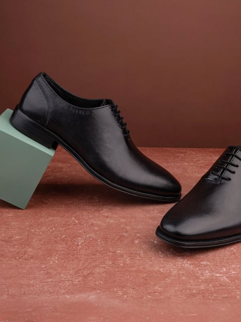 Buy Alberto Torresi Men's Black Oxford Shoes for Men at Best Price