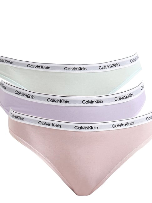 Buy Calvin Klein Underwear Multicolor Bikini Bottoms Pack of