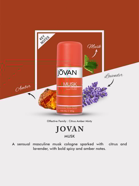 Buy Jovan Musk Deodorant Body Spray for Men 150 ml for Online