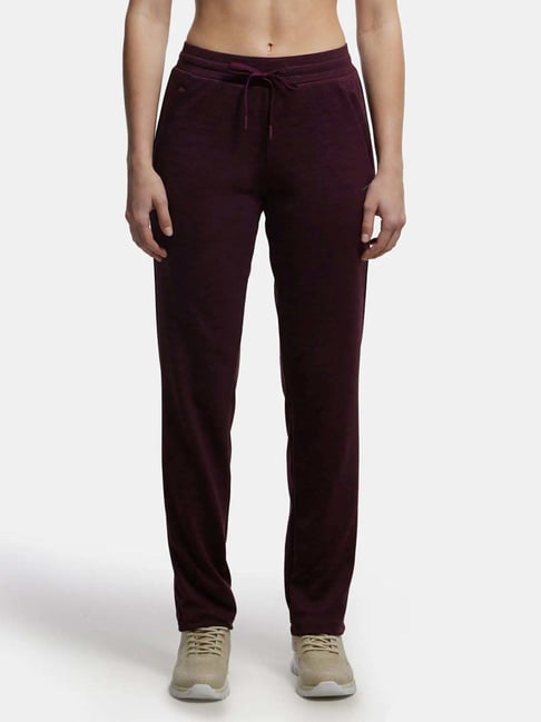 Buy Jockey Purple Mid Rise Sports Track Pants for Women Online Tata CLiQ