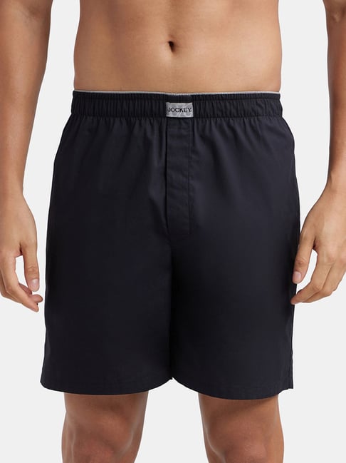 Jockey Black Regular Fit Boxers