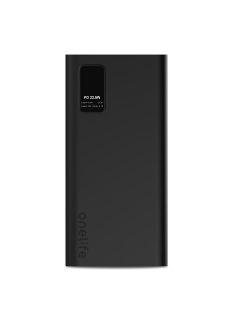 Onelife Power 10, 30000 mAh 22.5 Watt Power Bank with Quick Charge (Black)