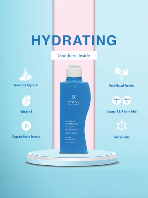 Buy 3TENX Hydrarevive Shampoo - 250 ml for Online @ Tata CLiQ