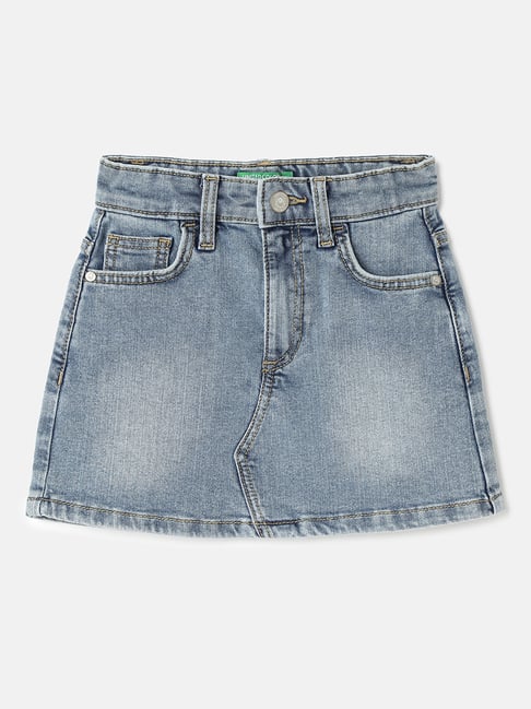 Buy United Colors Of Benetton Girls Brand Logo Print Detail A Line - View #9