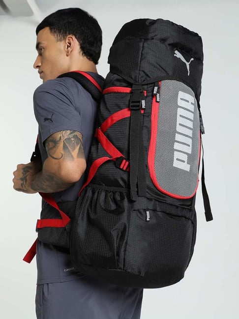 Puma Black & Red Solid Rucksack Bag