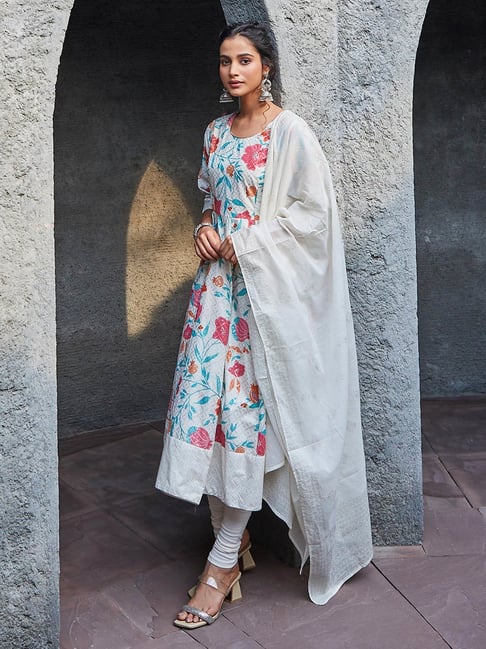 Biba off white kurta hotsell