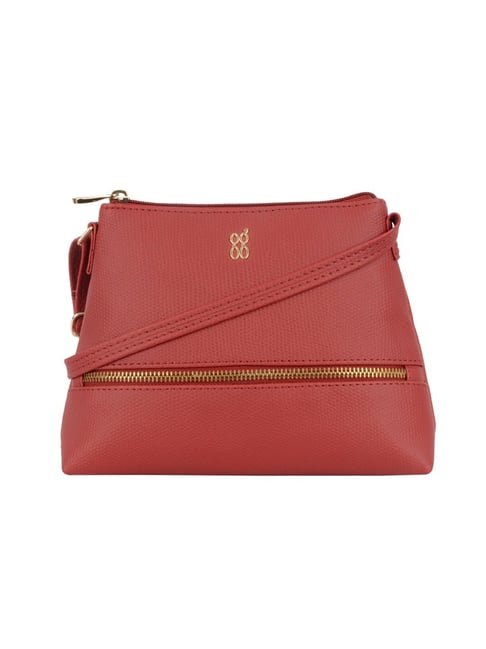 Buy Baggit Red Solid Small Cross Body Bag at Best Price Tata CLiQ