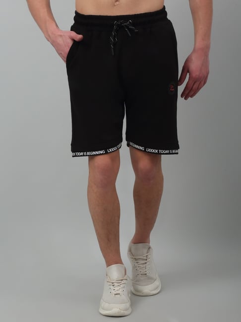Cantabil Black Regular Fit Sports Shorts-picture-39