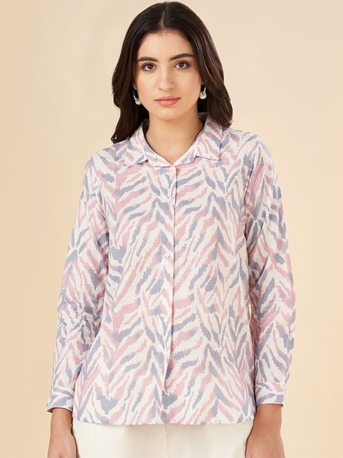 Akkriti by Pantaloons White Printed Shirt-picture-29