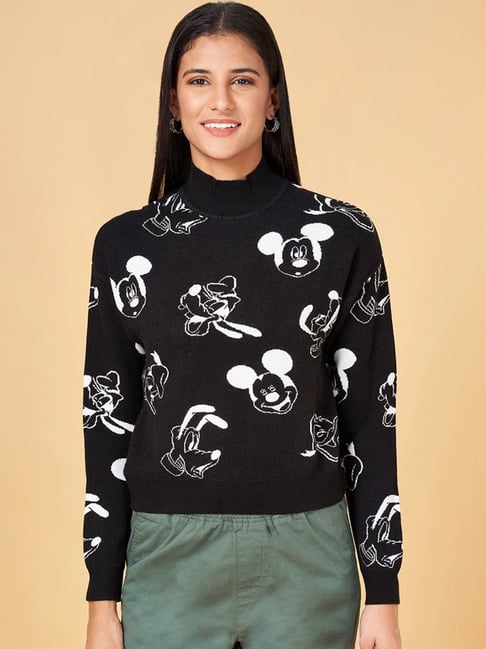 Honey by Pantaloons Black Printed Sweater-picture-41