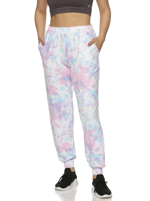 DOMIN8 Women Tie & Dye Relaxed Fit Mid-Rise Rapid Dry Knitted Joggers-picture-24