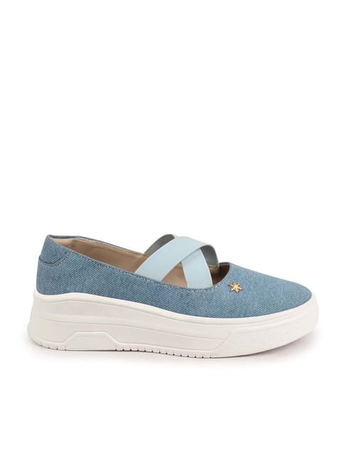 Fausto Women's Sky Blue Wedge Pumps-picture-36