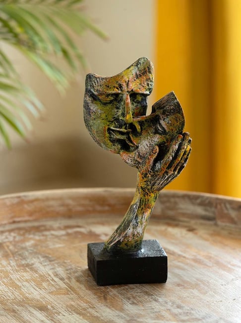 ExclusiveLane Multicolor Resin Kissing Faces Showpiece-picture-13