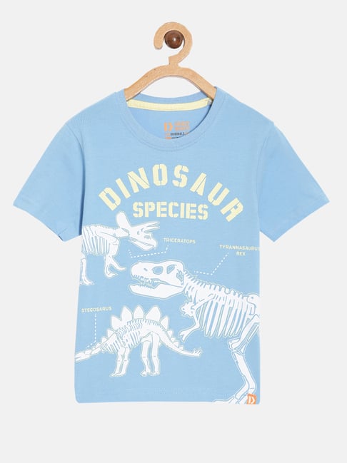 Dixcy Scott Originals Kids Sky Blue Graphic Print T-Shirt-image-22