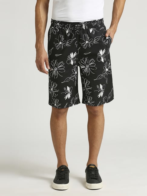 Pepe Jeans Black Regular Fit Printed Shorts-picture-40