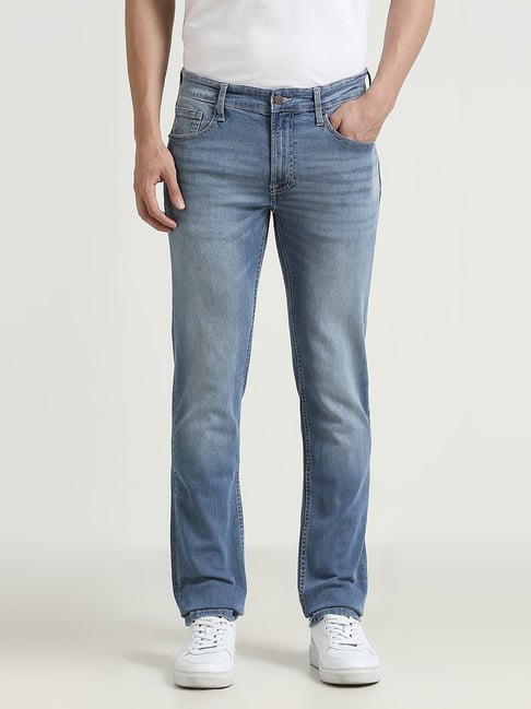 Buy Vapour Slim Fit Mid Waist Jeans for Mens Online Tata CLiQ