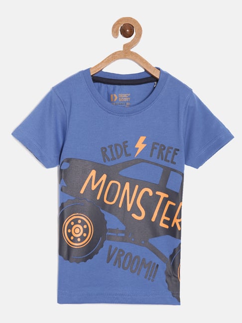 Dixcy Scott Originals Kids Blue Graphic Print T-Shirt-image-11