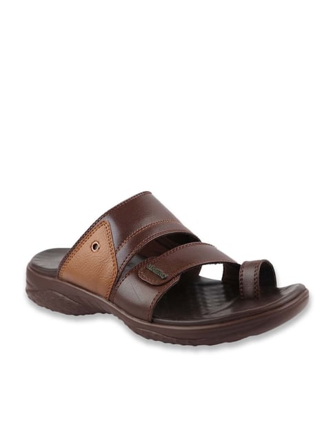 MediFeet Men's Brown Toe Ring Sandals
