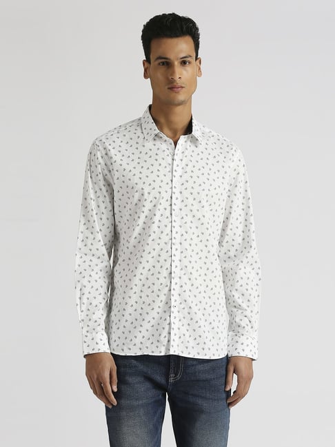 Pepe Jeans White Regular Fit Printed Shirt-picture-46