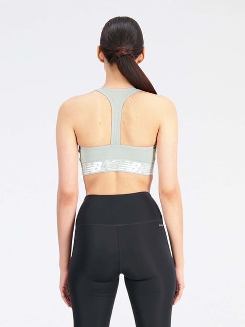 New Balance Grey Printed Sports Bra