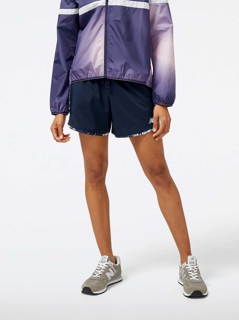 New Balance Blue Printed Sports Shorts-picture-22