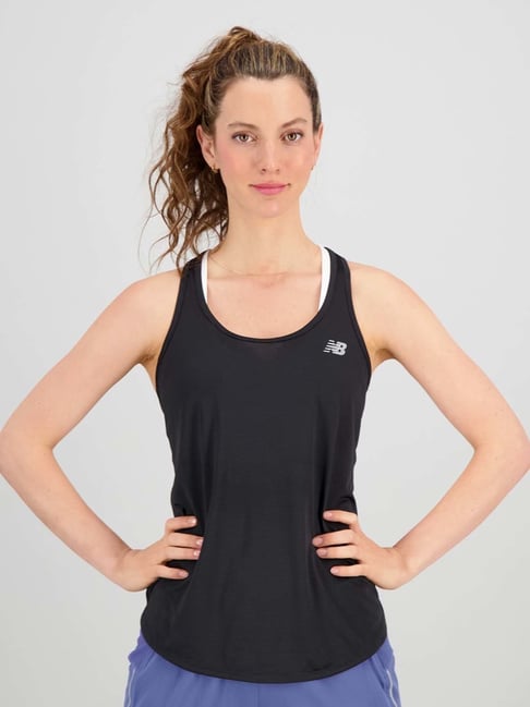 New Balance Black Regular Fit Sports T-Shirt