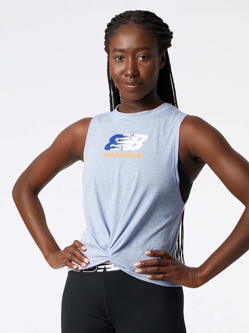 New Balance Blue Printed Sports T-Shirt-picture-18