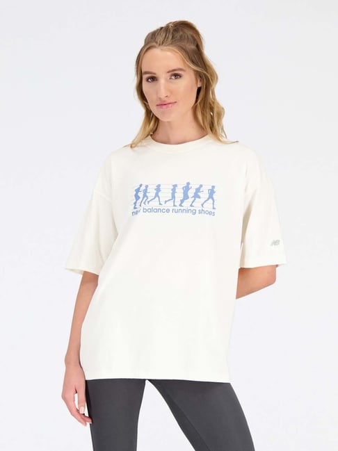 New Balance Beige Cotton Printed Sports T-Shirt-picture-11