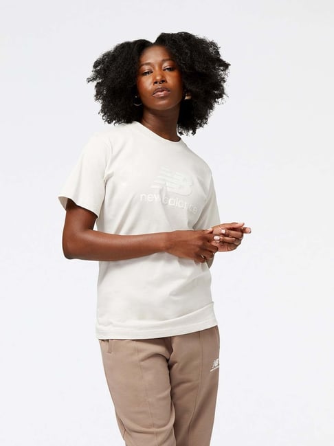 New Balance Off-White Cotton Printed Sports T-Shirt-picture-30