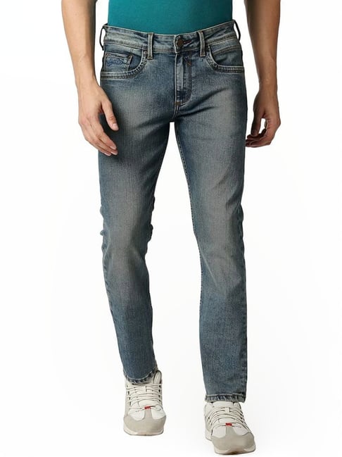 Basics Blue Skinny Fit Jeans-picture-43